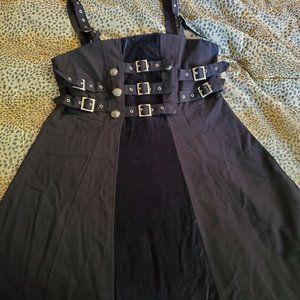 Funhouse steampunk style strappy dress